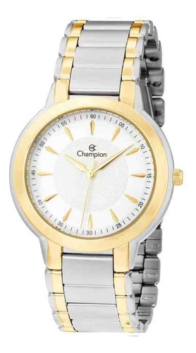 Relógio Prata E Dourado Feminino Champion Cn20391y Cor do fundo Branco