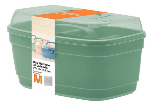 Maleta Box Multiuso Paramount Com Divisórias Verde