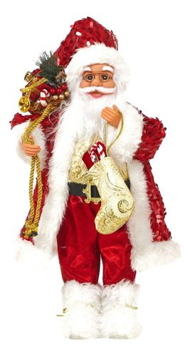 Figura De Papá Noel De Pie, Estatua De Decoración 