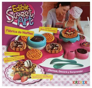 Fabrica De Waffles Edible Sweet Art Set Cocina Tv Educando