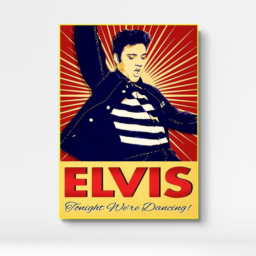 Cuadro Elvis Presley, En Bastidor De Madera 50x70