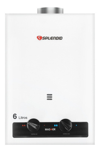 Calefont 6 Litros Tiro Natural Gas Licuado Master Splendid