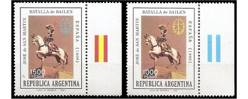 Argentina 1981 - Batalla De Bailén - Serie Mint - Gj 1998-9