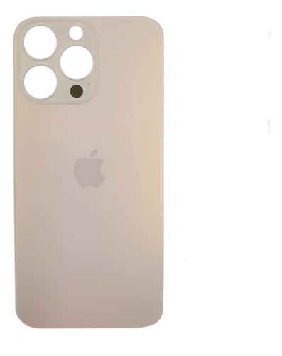 Tapa Trasera Para iPhone 13 Pro Color Oro Aro Gde + Adhesivo