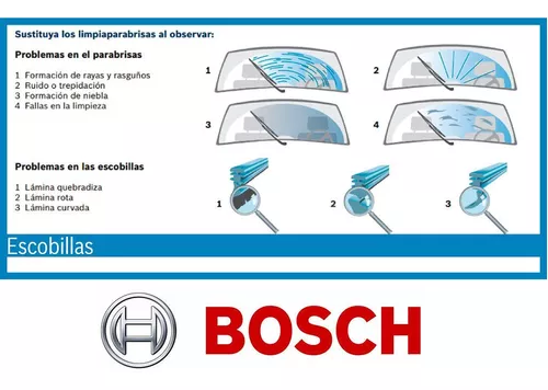 Kit De 3 Escobillas Limpiaparabrisas Bosch Renault Sandero