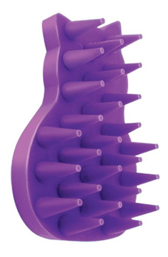 Cepillo Flexible Gato Kong Zoomgroom Morado