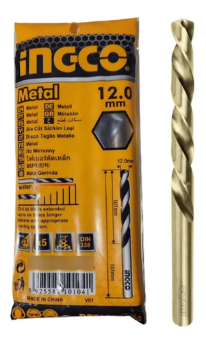 Mechas Metal Hss 12mm Pack X 5 Ingco