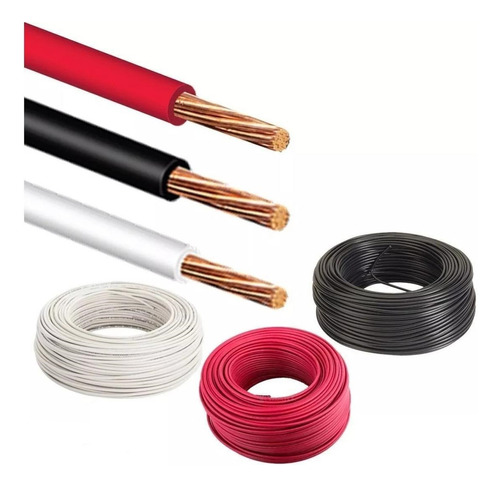 Cable 14 Thw Awg Pvc 75°c 600v X 50 Metros Cabel 100% Cobre