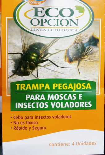 Trampa Pegajosa Insectos Moscas Rastreros Envio Gratis