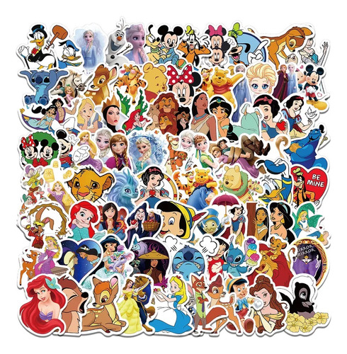 Pack 50 Sticker Princesas Pegatinas Disney Envío Rápido