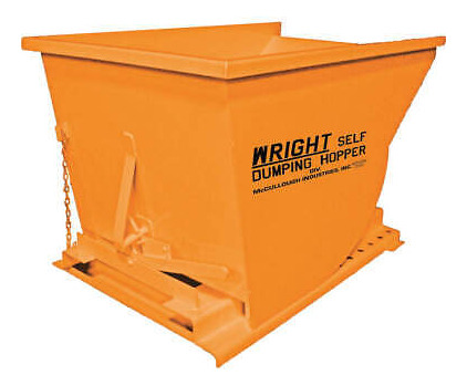 Grainger Approved 7577 Orange Self Dumping Hopper,5000 L Ggw