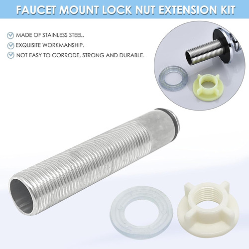 Juego De Accesorios De Grifo Con Tubo Roscado Para 1/2 Pulga