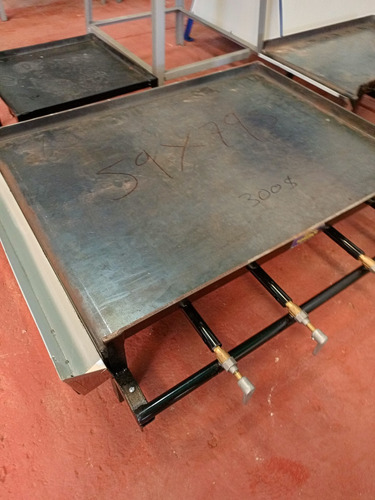 Plancha Industrial A Gas Con 3 Quemadores 