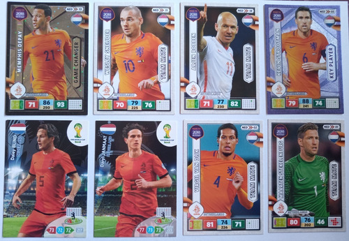 Cartas Colección Fútbol Holanda Soccer Gol Deporte Van Bajos