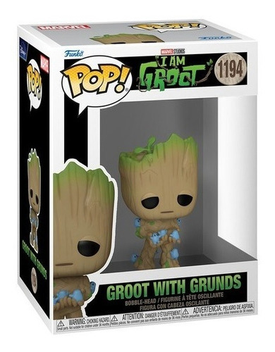 Figura De Accion Groot Con Grunds 1194 I Am Groot Funko Pop 