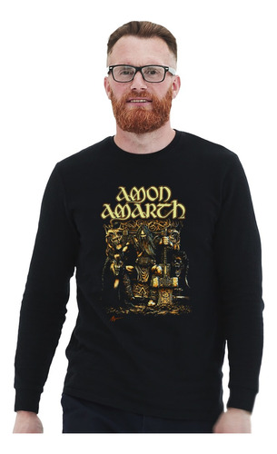 Polera Ml Amon Amarth Thor Metal Impresión Directa