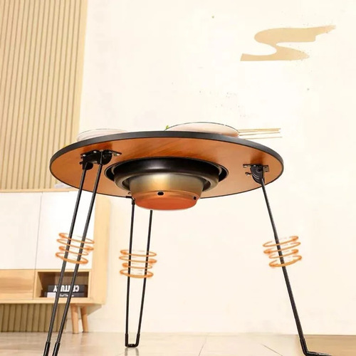 Mesa Para Camping Picnic Asador De Acero Portátil Plegable