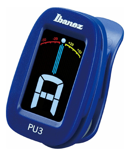 Ibanez Pu3-bl Afinador Cromatico De Clip Azul