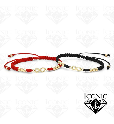 Pulseras Para Pareja Infinito Oro Laminado 18k Iconic Store