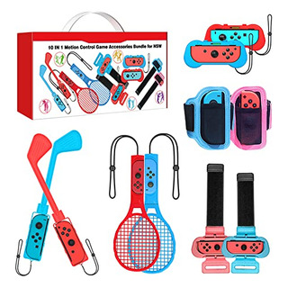 Uxilep Switch Sports Accessories Bundle,10 In 1 Family Acces