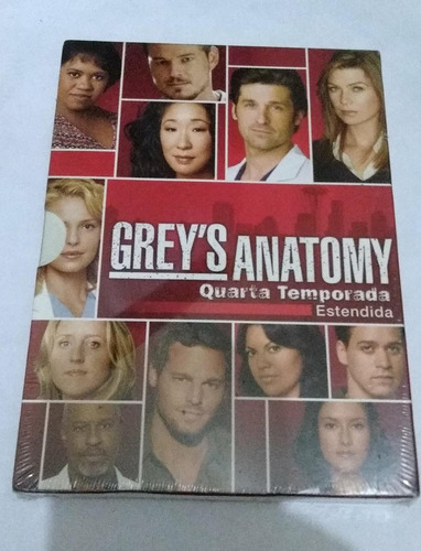 Grey's Anatomy Quarta Temporada Box Dvd Original Lacrado