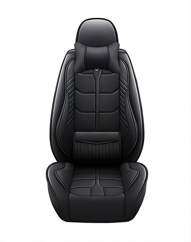 Kit Funda Cubre Asiento Auto Premium Luxury Par Almoadillas 