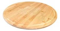 Comprar Tabla Pizzera 35cm De Bambu Redonda Cocina Picada Pizza Bz3