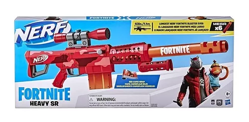 Lançador NERF Fortinite Heavy SR Blasted F0929 Brinquedo Camuflado Lança  Dardos Mega Mira Removível Diversão Criança Menino Menina Presente - Hasbro  - Lançadores de Dardos - Magazine Luiza