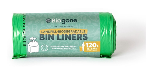 Pack 60 Bolsas De Basura Biodegradable Grande 120l 3 Rollos