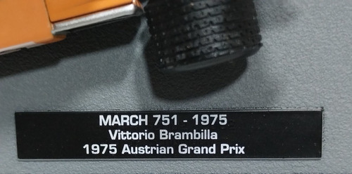 March 751 -1975 Vittorio Brambilla F1 Coleccion Panini 1:43