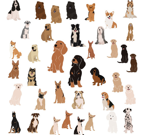 Perros Clipart Svg Png Digital Imagenes P/ Diseño De Cumples