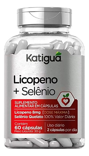 Licopeno + Selênio 60 Capsulas. Katigua