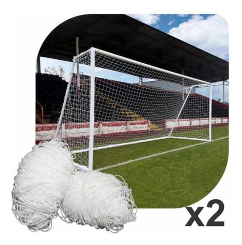 Red De Futbol 11 2mm Nylon 7.5x2.5x0.6m Uv Gismar