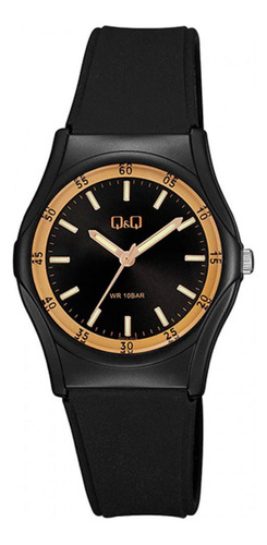 Reloj Para Hombre Q&q Vq04j016 Vq04j016y Negro