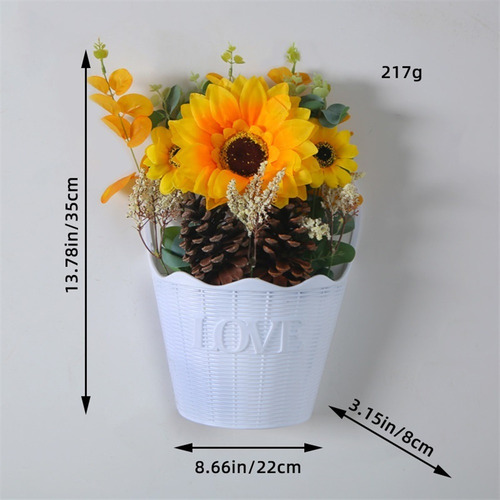 Gxt Guirnalda Colgante De Pared De Piña De Girasol