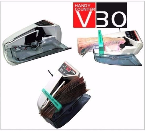 Contadora Billetes Portatil Maquina A Pilas Y 220v Con Funda