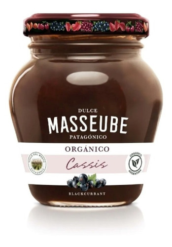 Dulce Masseube Orgánico De Cassis 350 Gr Sin Tacc