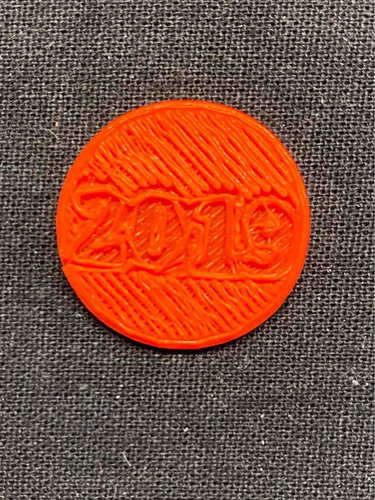Ficha - Numismatica Rosario - Coin Show 2019 - Naranja