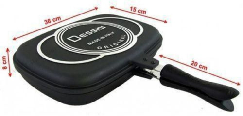 Sartén Doble Parrilla Dessini 36 Ctms