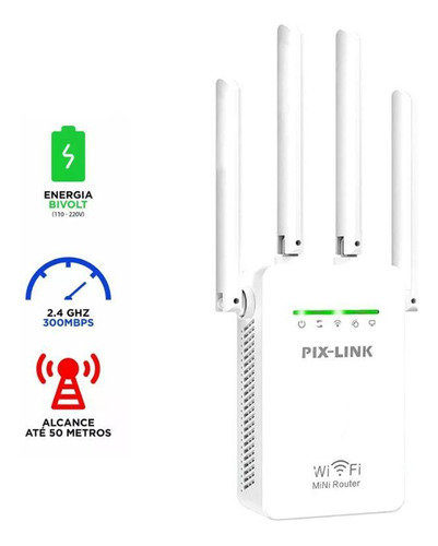 Desbloqueie Novos Horizontes: Repetidor Wifi 2800m 4 Antenas