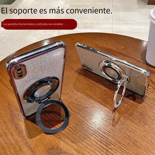Mm Funda Para Oppo Realmec67 4g/c75/f17pro, Soporte Con Correa Degradada, Transparente, Que Absorbe Los Golpes, Funda