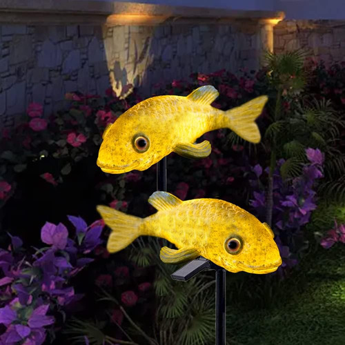 Estatuas De Jardín Solar De Tooyuart, Decoración De Peces Ko