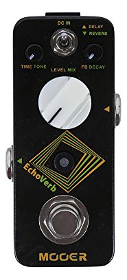 Pedal Para Microguitarra Mooer Echoverb Delay Reverb, Tap Te