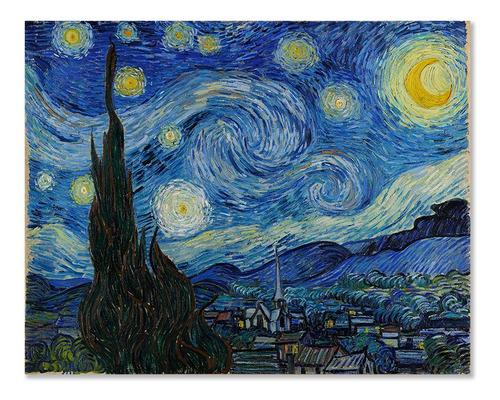 Cuadro Decorativo La Noche Estrellada De Vincent Van Gogh En