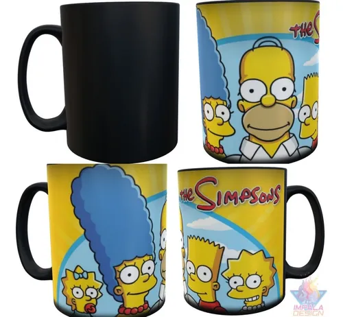 comprar Taza Magica Los Simpson Bart Lisa Marge Homero Maggie Ceram