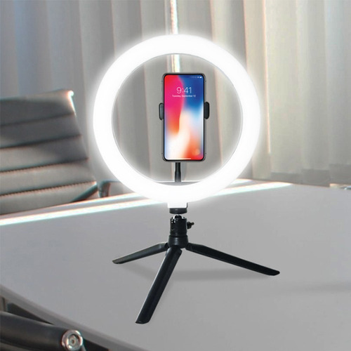 Lámpara Led Ring Light Studio Photo Video Ajustable Con Tríp
