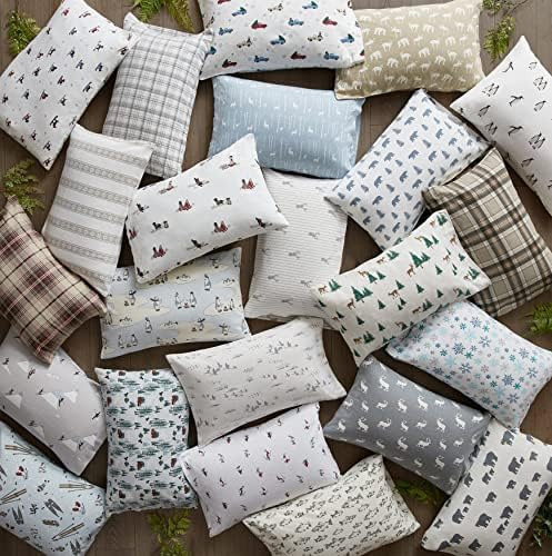 Eddie Bauer - Sábanas King, Juego De Cama De Franela De Algo