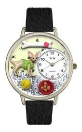 Reloj De Chihuahua Plateado Estilo Grande: Regalo Caprichoso