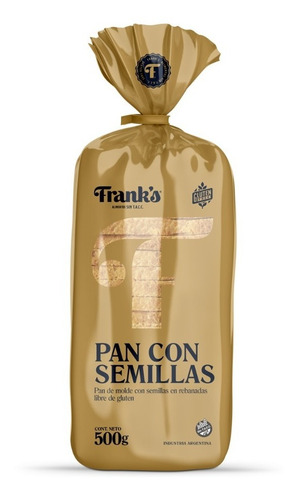 Pan Con Semillas Sin Tacc Franks Celiacos X 6u