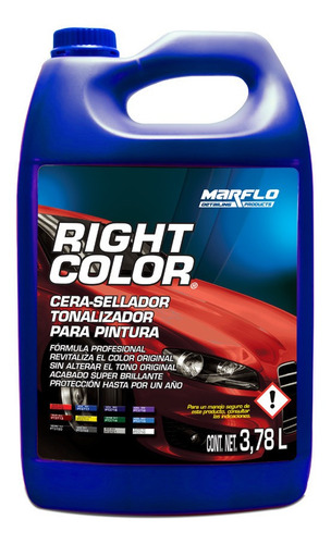 Right Color Cera Sellador Tonalizador Galón 3.78l Marflo Color Azul Marino 601